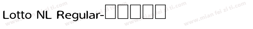 Lotto NL Regular字体转换